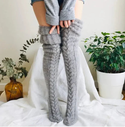 CozyChic Over-Knee Knit Socks