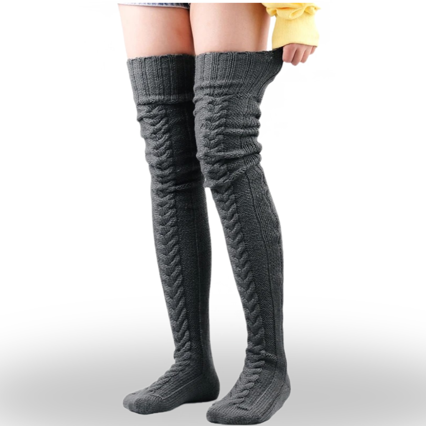 CozyChic Over-Knee Knit Socks