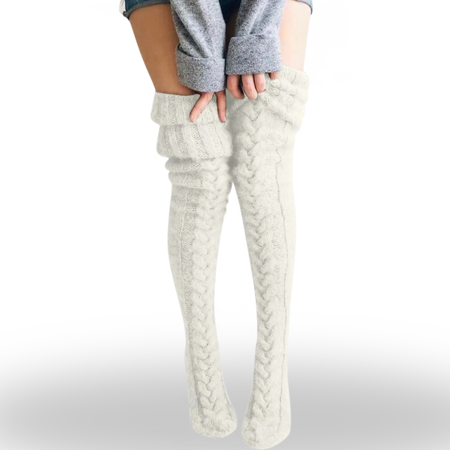 CozyChic Over-Knee Knit Socks